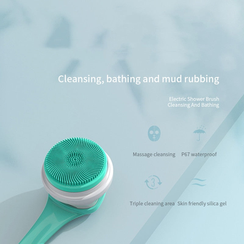 Deep Clean Long Handle Electric Shower Brush - Image 5