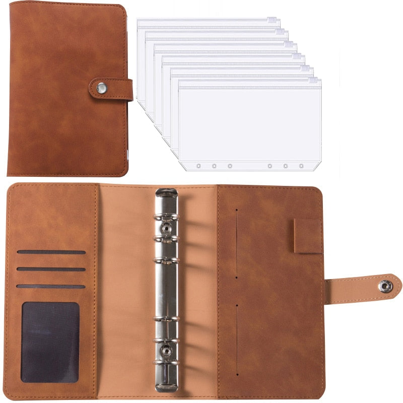 Financial Planner Leather Multi Pocket Bill Organizer Notebook - Image 10