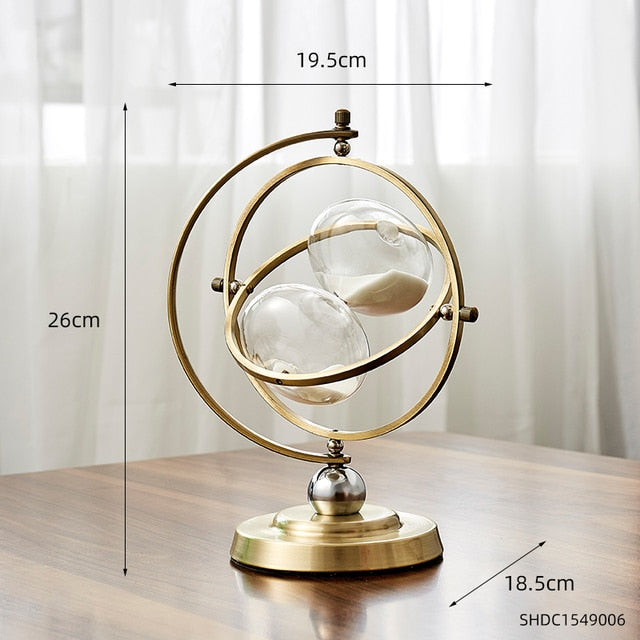 Time Charmer Metal Hourglass Decor - Image 6