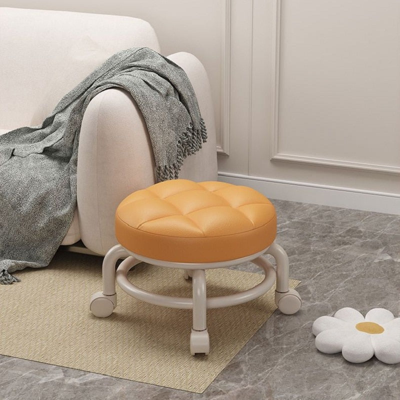 RollEase Mini Rolling Elegant Low Stool - Image 1