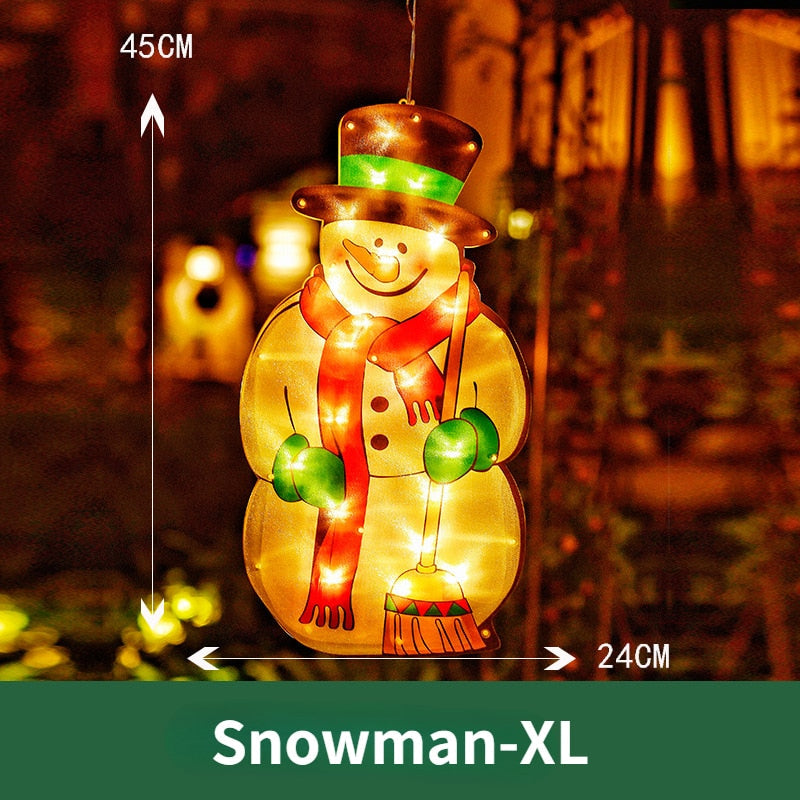 Flashing Christmas Decor Window Hanging Lights - Image 16