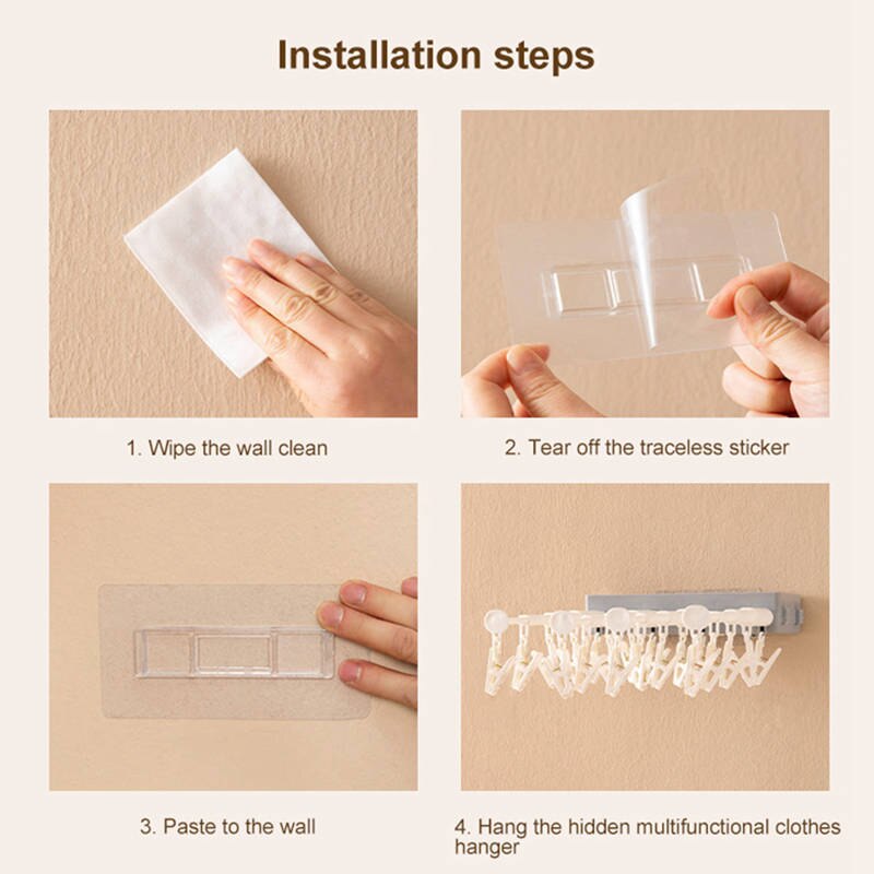 Wall-Mounted Retractable Drying Rack - Image 3