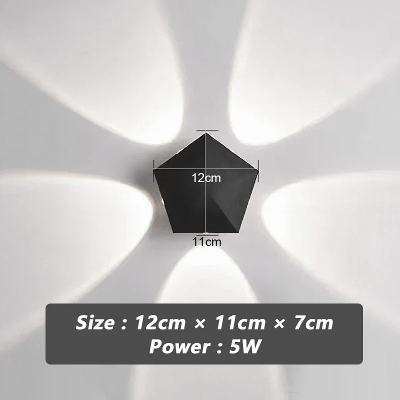 Black Prism Ambient Minimal Wall Lamp - Image 6