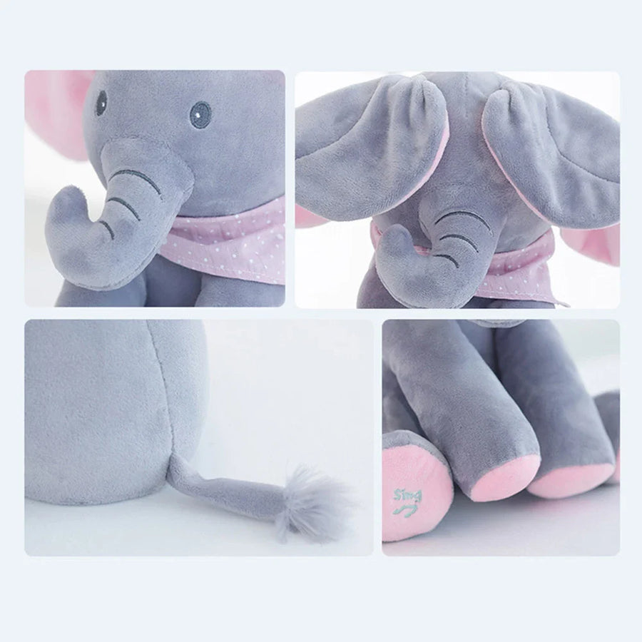 Playful Tunes Electric Hide and Seek Plush Elephant - Image 3