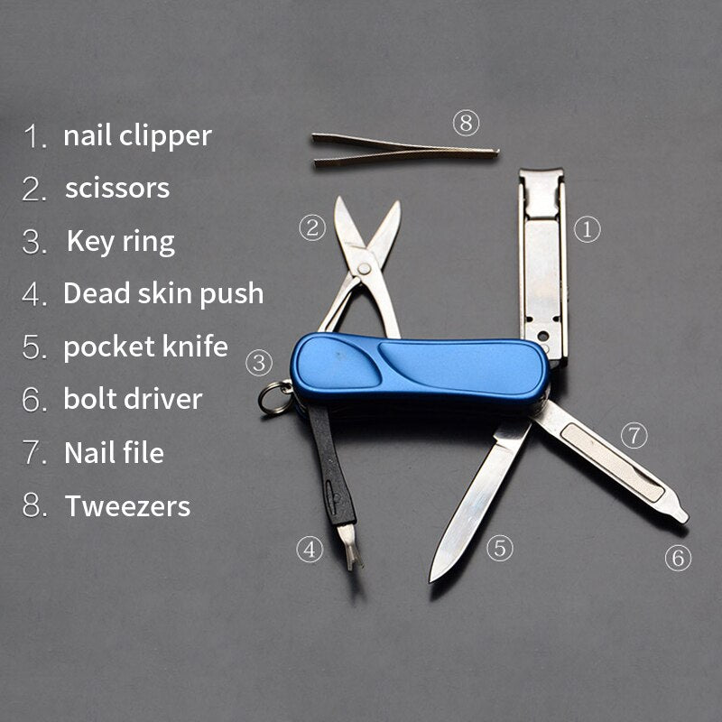 10in1 Stainless Steel EDC Keychain Tool - Image 4