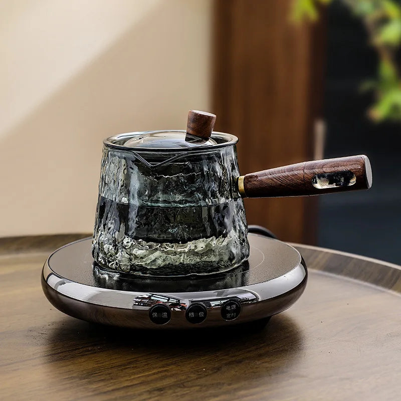 Clear Glass Electric Teapot Set - Image 4
