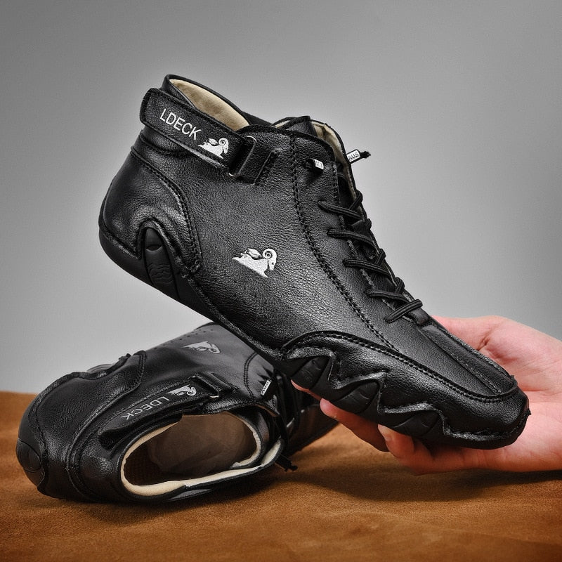 Italian Style Leather Casual Boots - Image 0