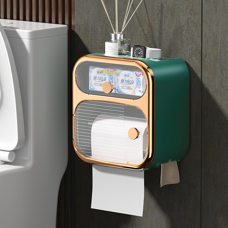 MultiBox Wall-Mounted Toilet Paper Towel Storage Box - Image 12