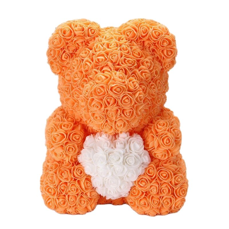 Artificial Rose Flowers Teddy Bear - Image 36