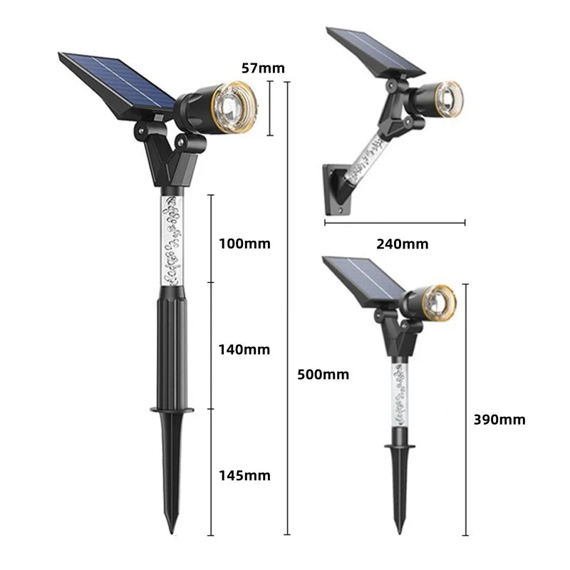 Solar LED Garden Home Outdoor Pathway Spotlights - Image 2