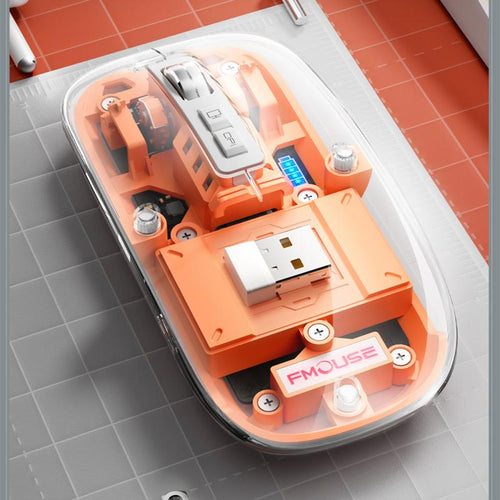 Silent Transparent Clear Click Wireless Mouse - Image 0