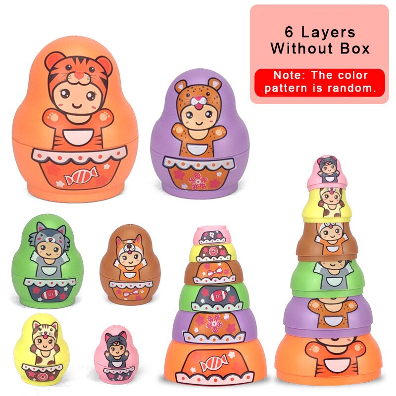 Educational Colorful Kids Matryoshka Dolls - Image 12