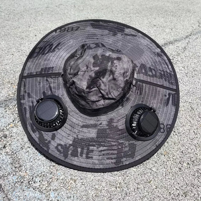 Cool Fast Super Wide Solar Fan Hat - Image 6