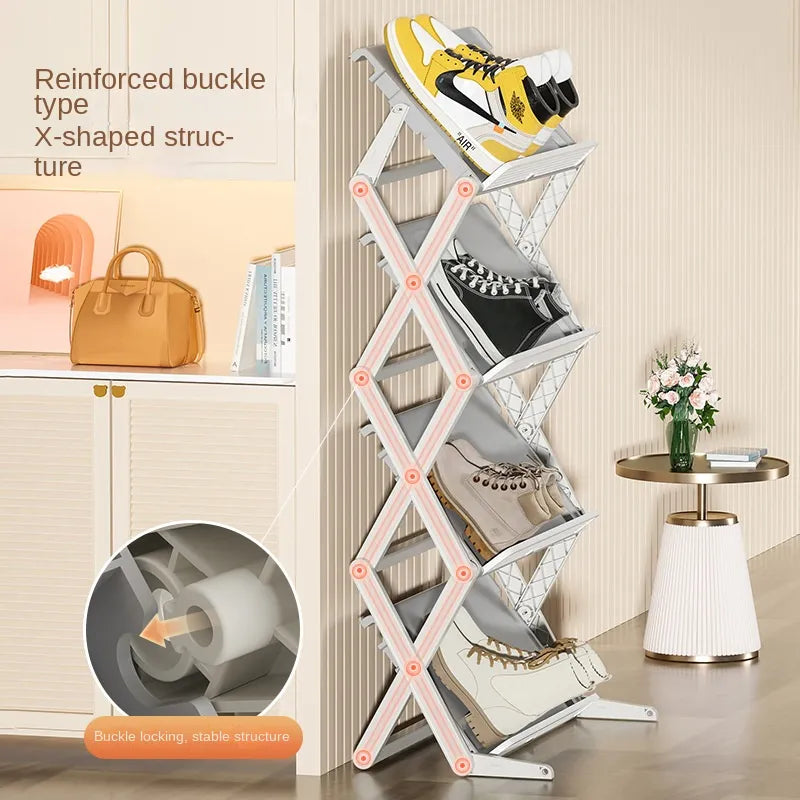 Shoe Organizer Vertical Space-Saving Rack - Image 3