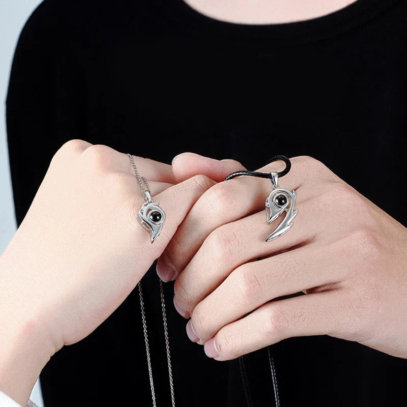Couple Love Pair Magnetic Necklace - Image 9