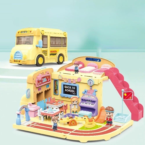 Mega School Party Express Bus House Toy - Image 0