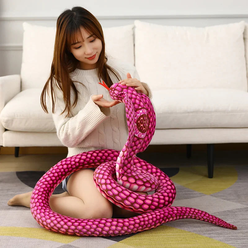 Colorful Cobra Plush Toy - Image 1