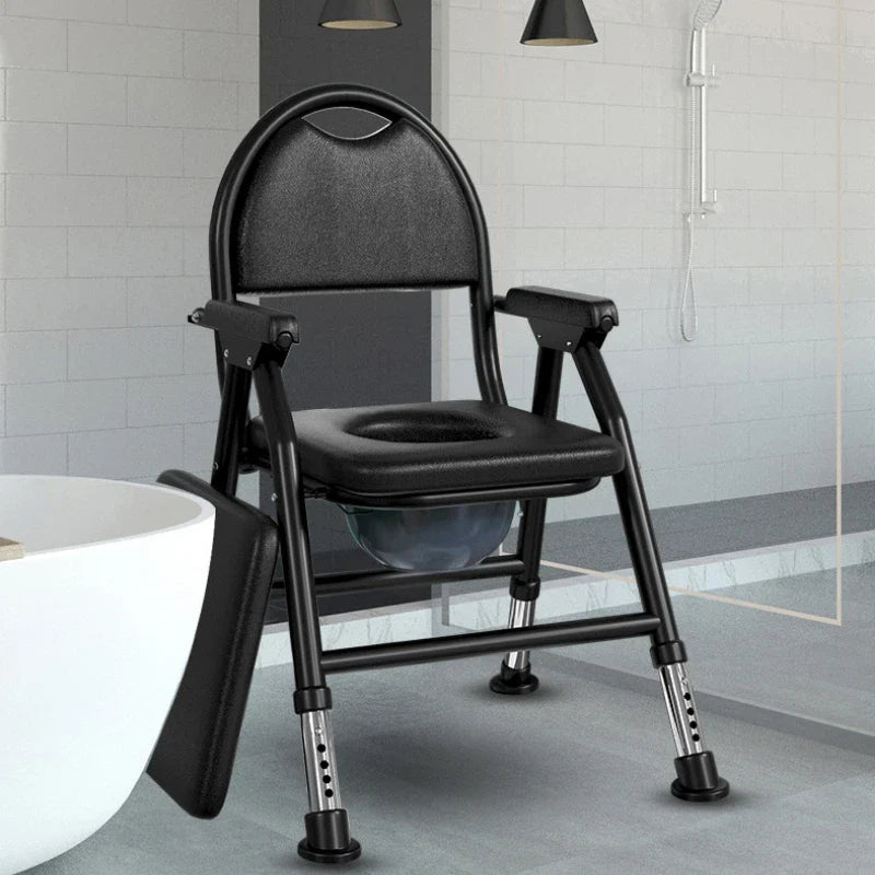 Non-Slip Foldable Elderly Toilet Foldable Seat Chair - Image 1