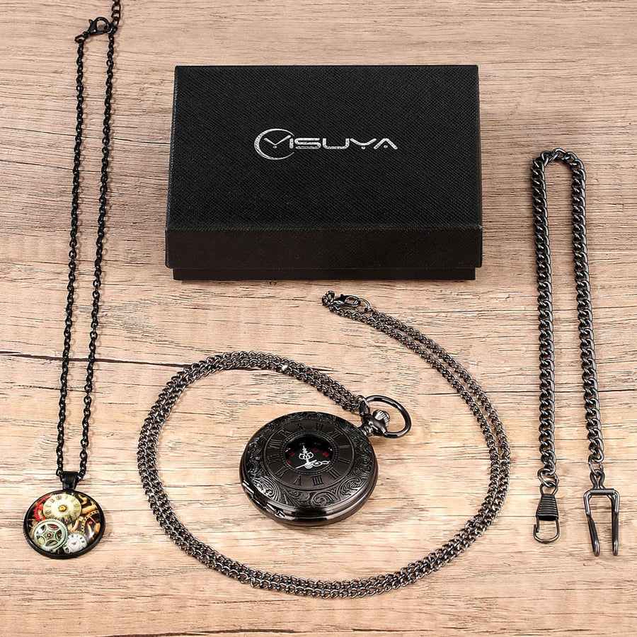 Digital Stainless Steel Pocket Watch Gift Set - Image 36