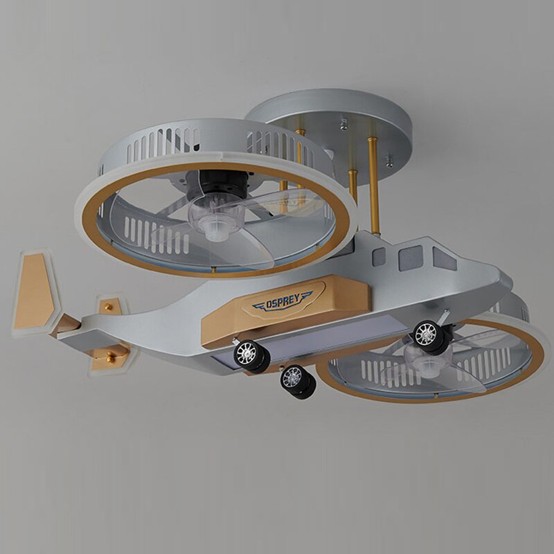 Futuristic Helicopter LED Ceiling Fan Lamp - Image 5