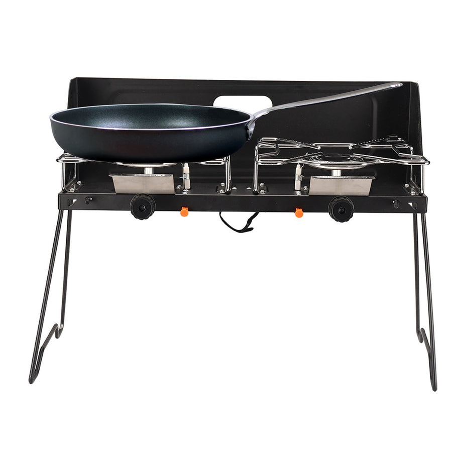 Foldable Portable Camping Double Burner Gas Stove - Image 6
