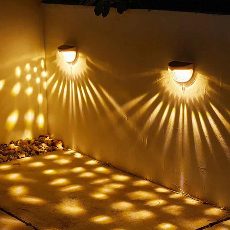 Outdoor Waterproof Solar LED Patio Wall Lamp - Image 1