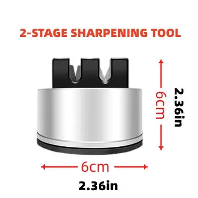 Non-Slip Pocket Size Chef's Quick Knife Sharpener - Image 7