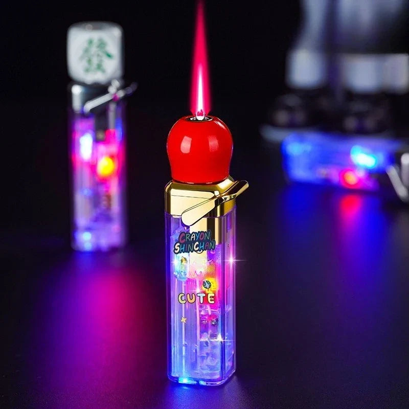 Rotating Dice Head LED Jet Flame Lighter - Image 7