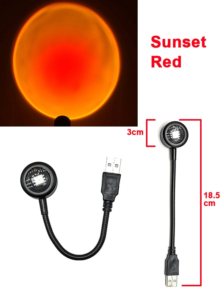 Mini USB Sunset Night Lamp - Image 5