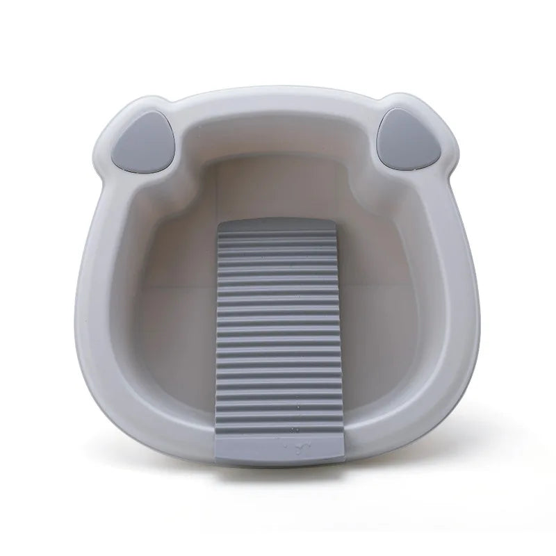 Thickened Plastic Integrated Washboard Compact Washbasin - Image 5