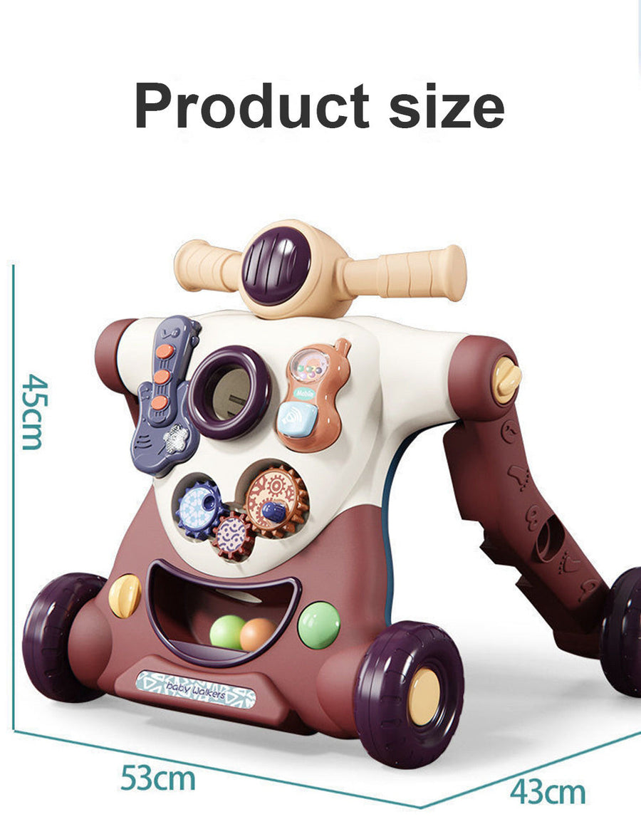3in1 Anti-Rollover Baby Learning Walker Trolley - Image 10