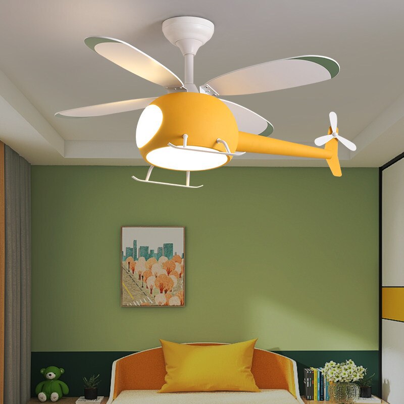 Little Helicopter Dream RC Fan Ceiling Lamp - Image 2