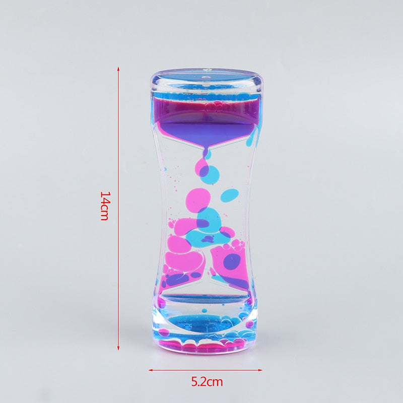 Sand Serenity Relaxing Liquid Motion Hourglass - Image 4