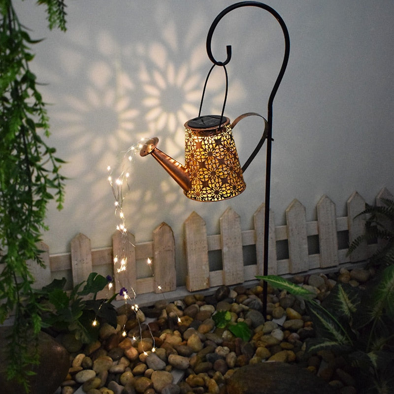 Garden Watering Solar-Powered Can Patio Light - Image 1