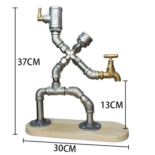 Vintage Human Industrial Pipe Drink Dispenser - Image 6