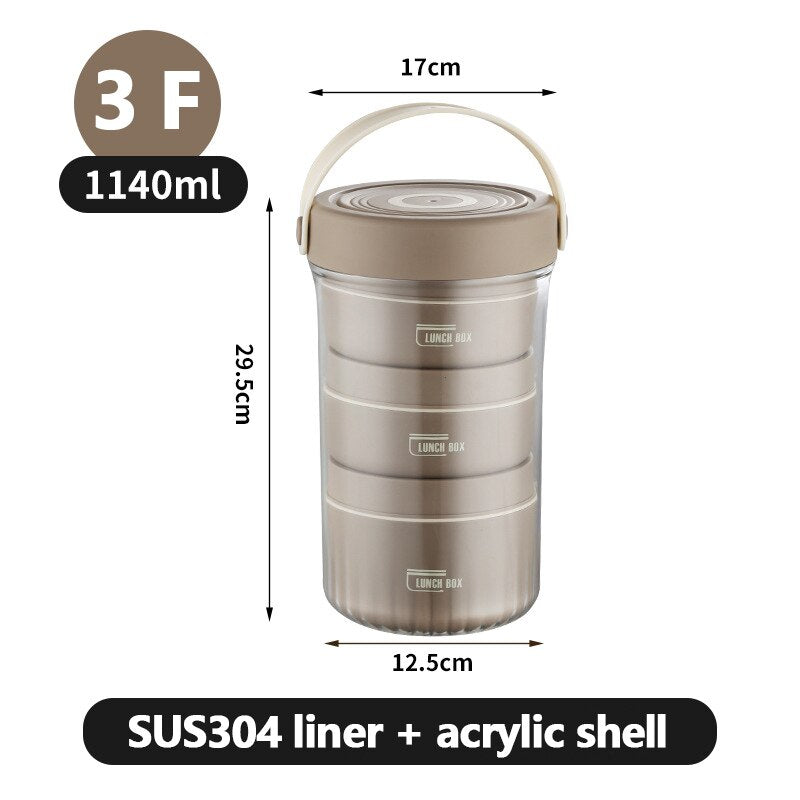 Stackable Leak-Proof Thermal Lunch Box - Image 11