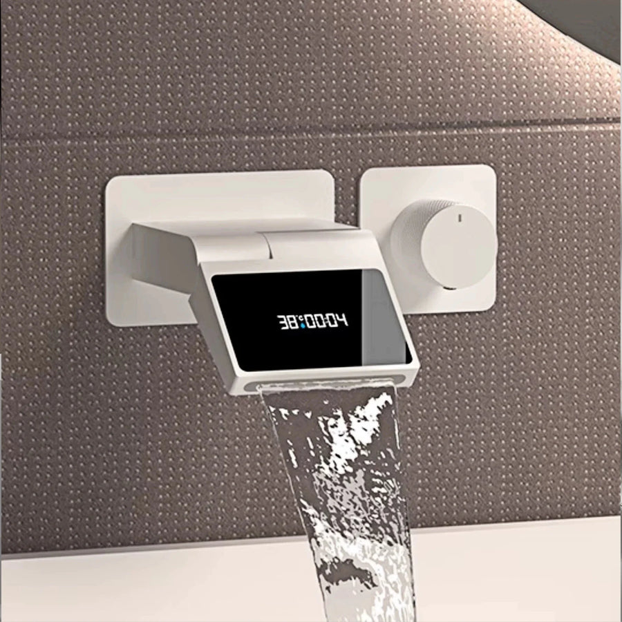 Intelligent Luxury Hidden Handle LED Digital Bathroom Faucet - Image 1