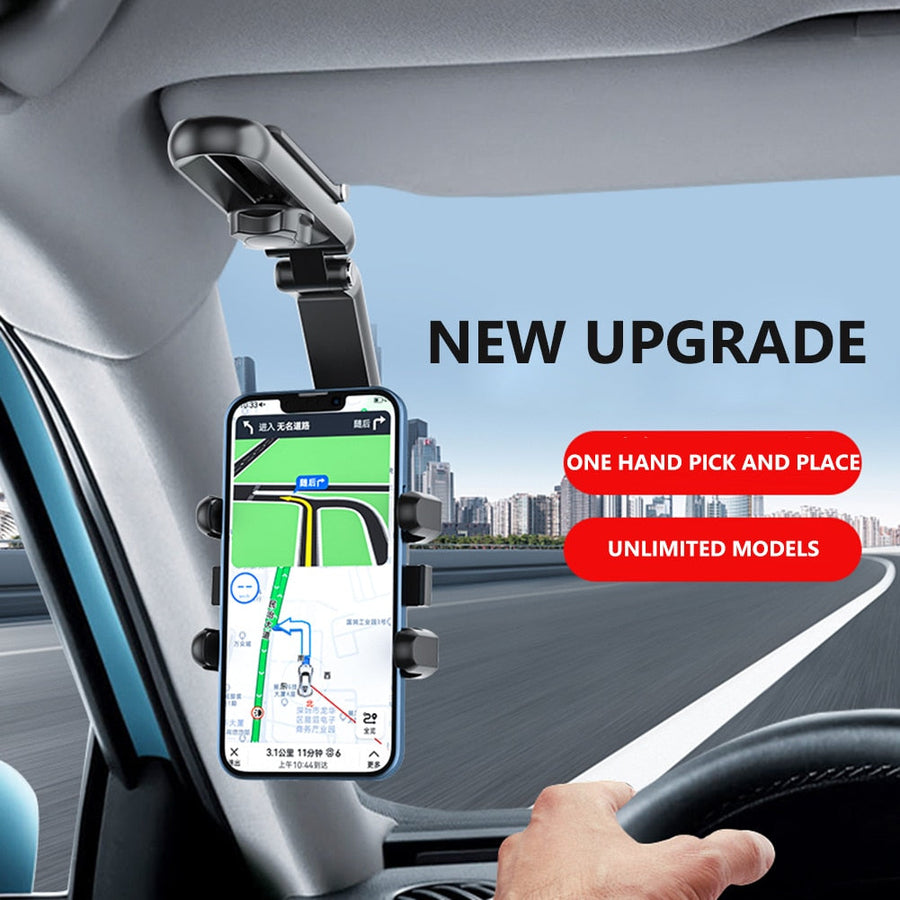 Sun Visor Car Rotating Phone Holder Clip - Image 2