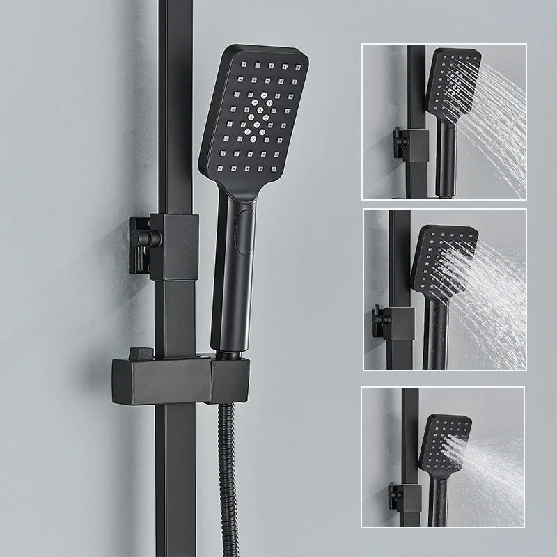 Thermostatic Digital Display Stylish Pressure Shower Set - Image 4