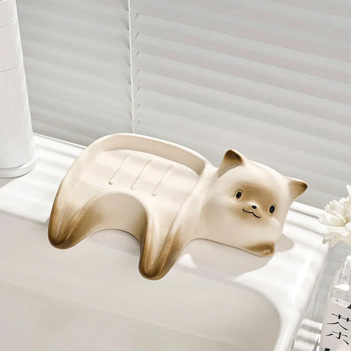 Lazy Cat Ceramic Soap Holder - Image 0