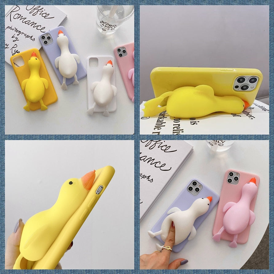 Goofy Goose Stress Reliever iPhone Case - Image 1
