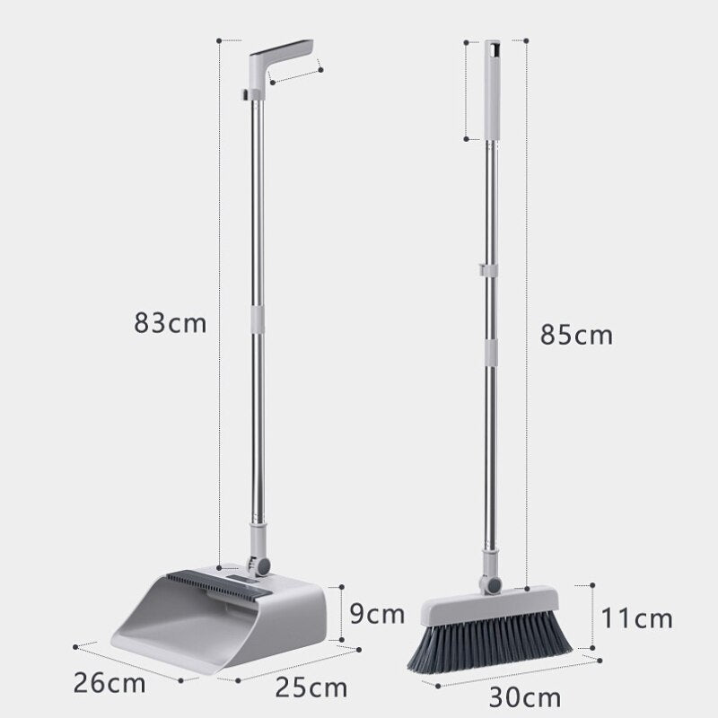 3in1 Quick Clean Extendable Dustpan Set - Image 3