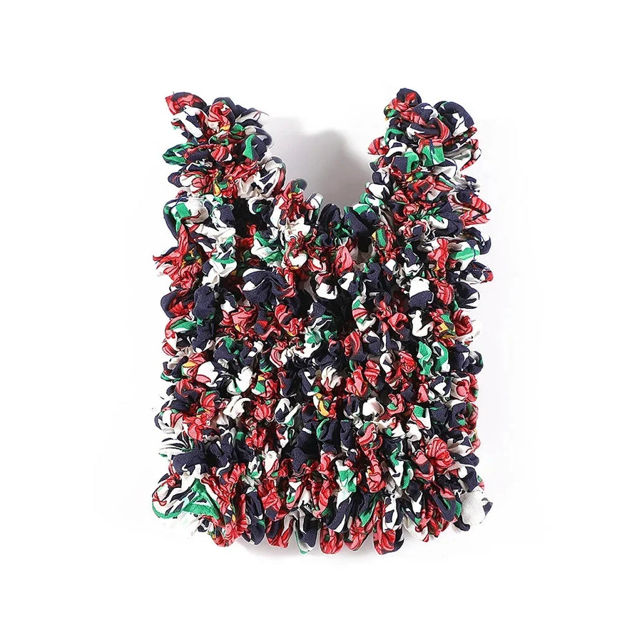 Floral Stretch Shopper Mini Elastic Bag - Image 7