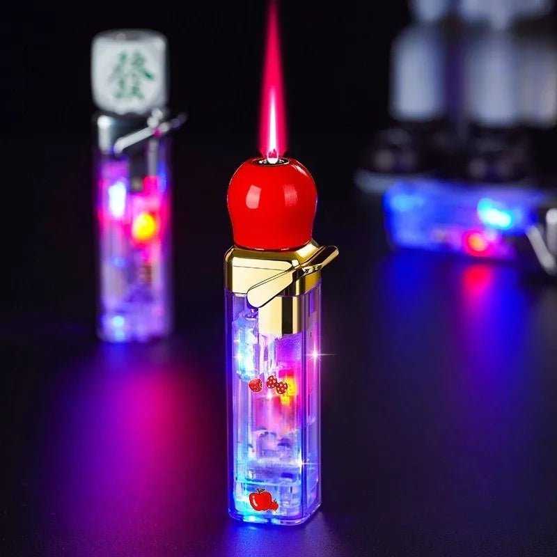 Rotating Dice Head LED Jet Flame Lighter - Image 9