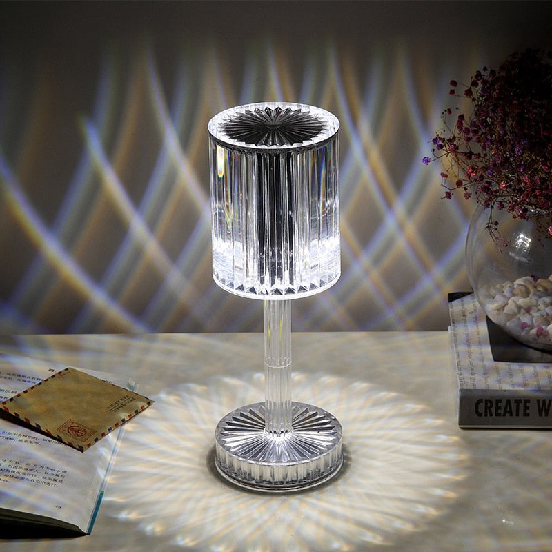 Diamond Glow Acrylic Touch Table Night Lamp - Image 1