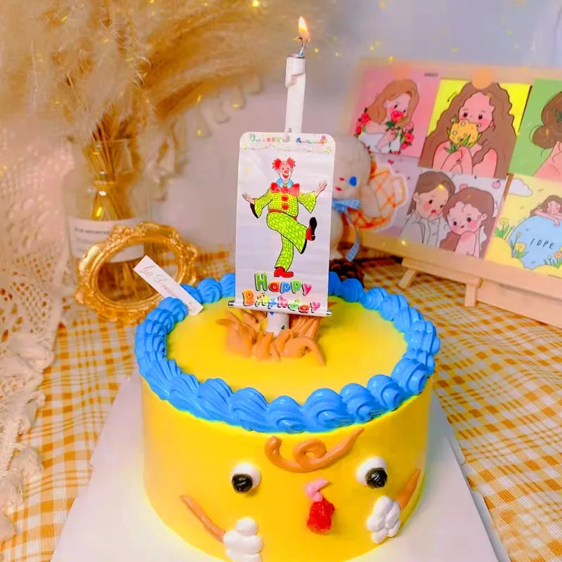 Whimsy Clown Surprise Party Cake Candles - Image 3
