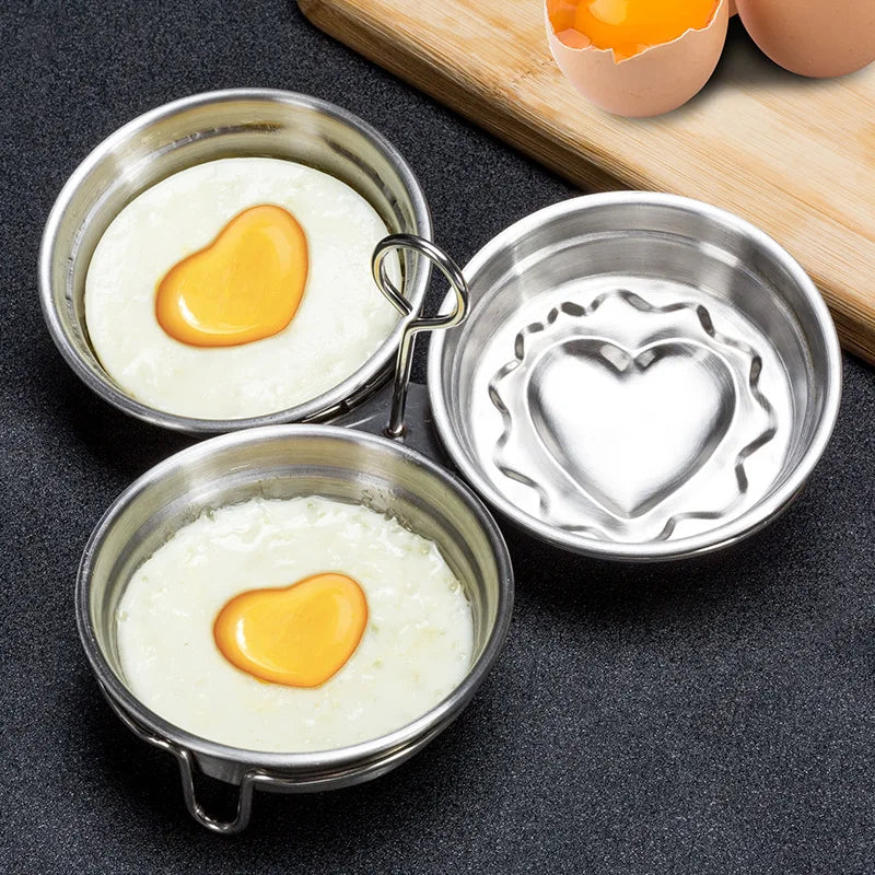 Non-stick Easy to Use Heart Shape Egg Maker Cookier - Image 3