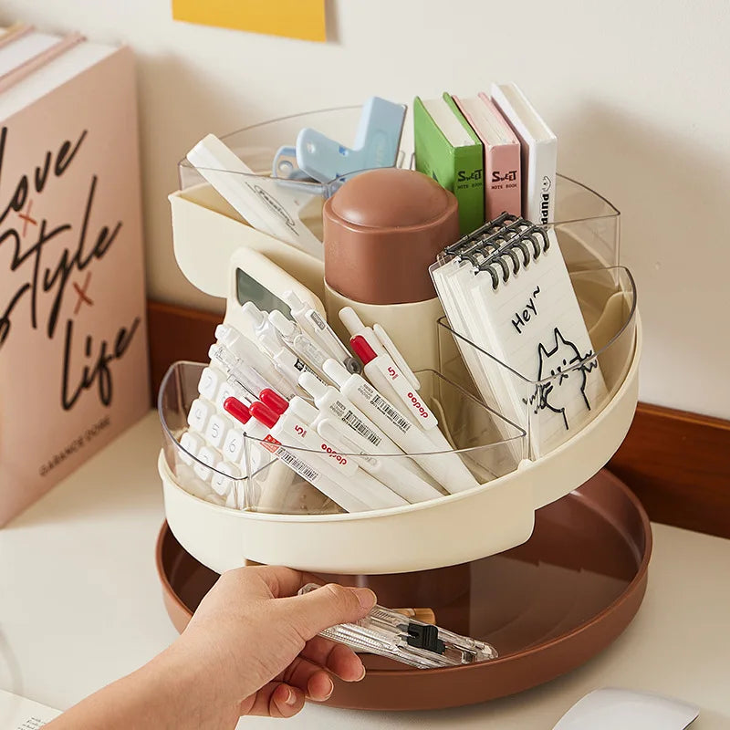 Spin Serve Rotating Multi-Layer Kitchen Serving Tray