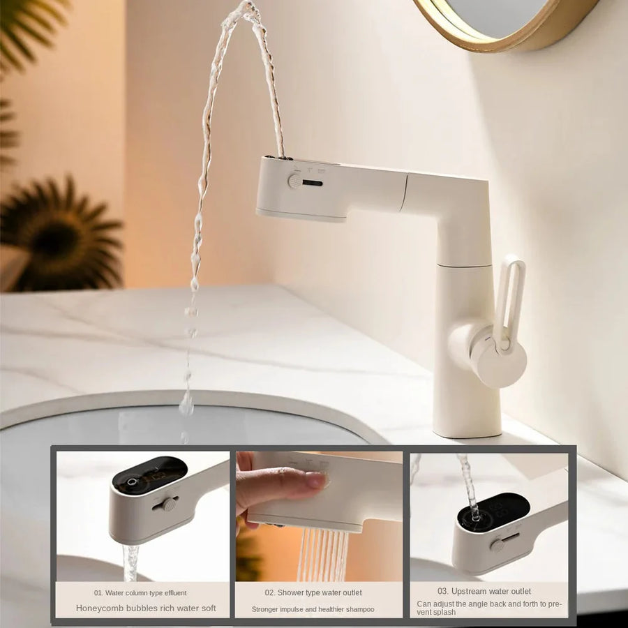Three-Mode Waterflow LED Display Smart Faucet - Image 1