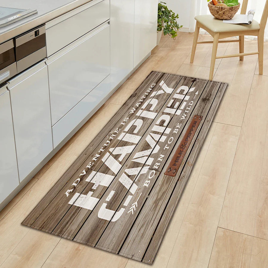 Vintage Wood Look Non-slip Cute Rugs - Image 13